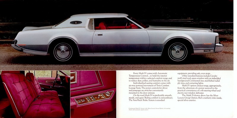 1973 Lincoln Model Range Brochure Page 7